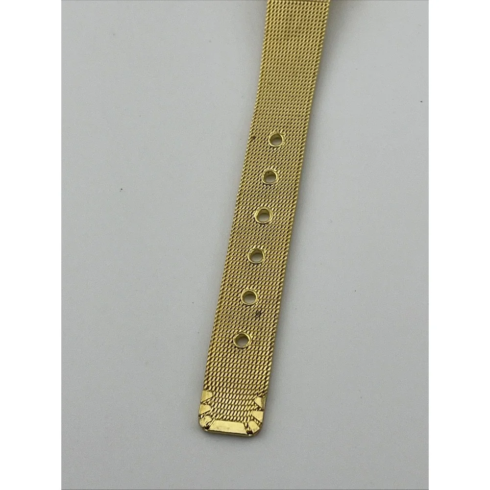 Soki‎ Watch Women 30mm Gold Case Mesh Metal Band- New Battery